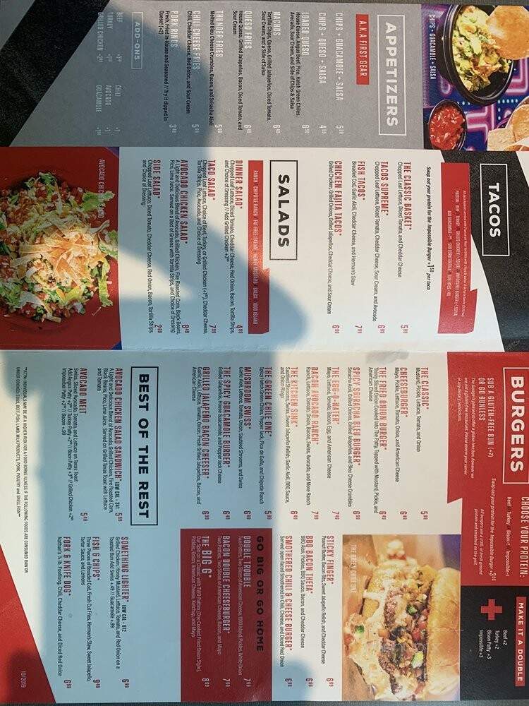 Smitty's Garage Burgers and Beer - Kansas City, MO menu_pic
