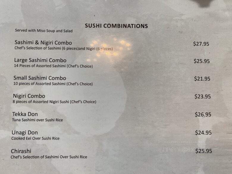 Tang's Sushi - Roseville, CA menu_pic