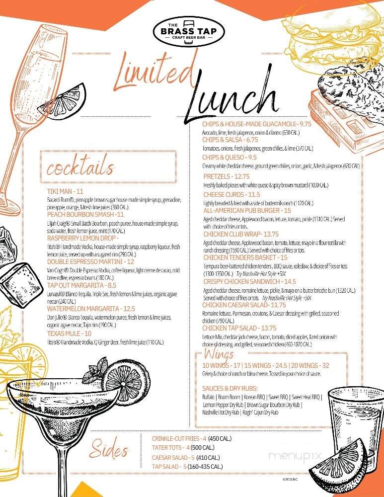 The Brass Tap - Palm Coast, FL menu_pic