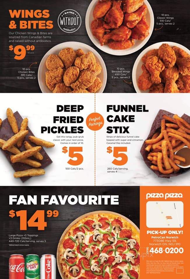 Pizza Pizza - Norwich, ON menu_pic