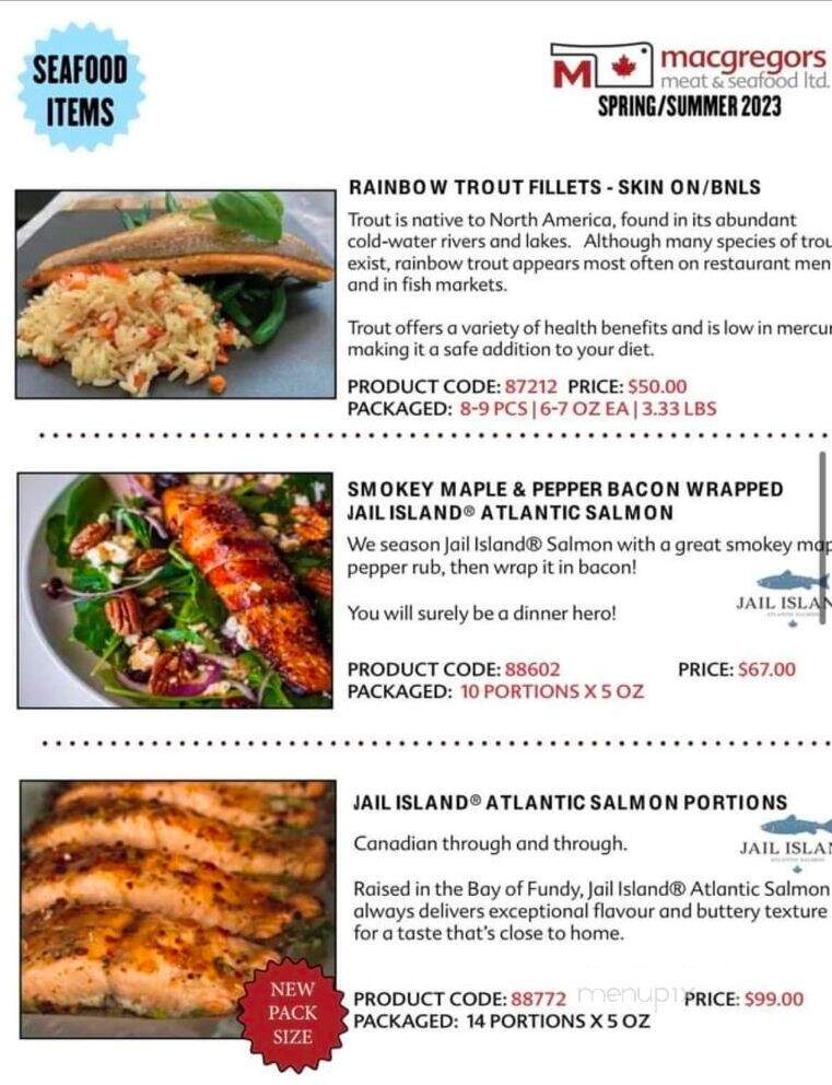 Bailey's Homestead - Keswick, ON menu_pic