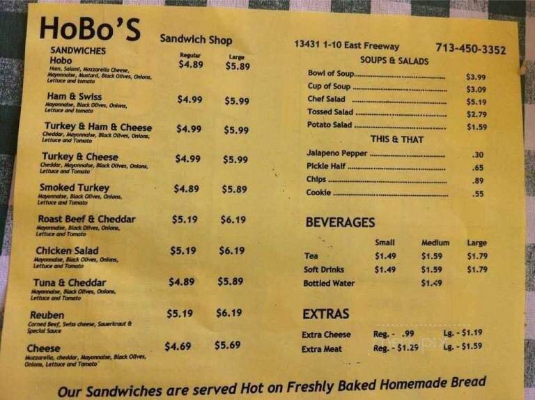 HoBo's Sandwich Shop - Mont Belvieu, TX