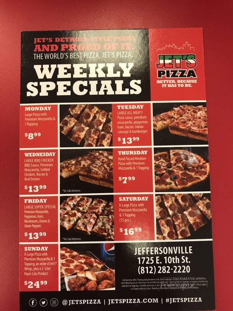 Jet's Pizza - Jeffersonville, IN menu_pic