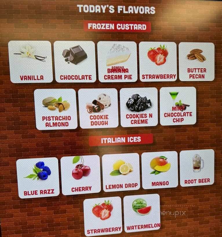 Ritter's Frozen Custard - Kingsland, GA menu_pic