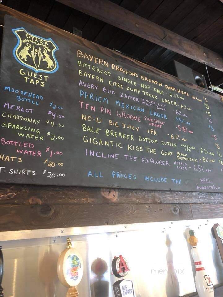 Utara Brewing Co - Sandpoint, ID menu_pic