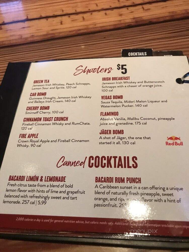 Miller's Ale House - Murfreesboro, TN menu_pic