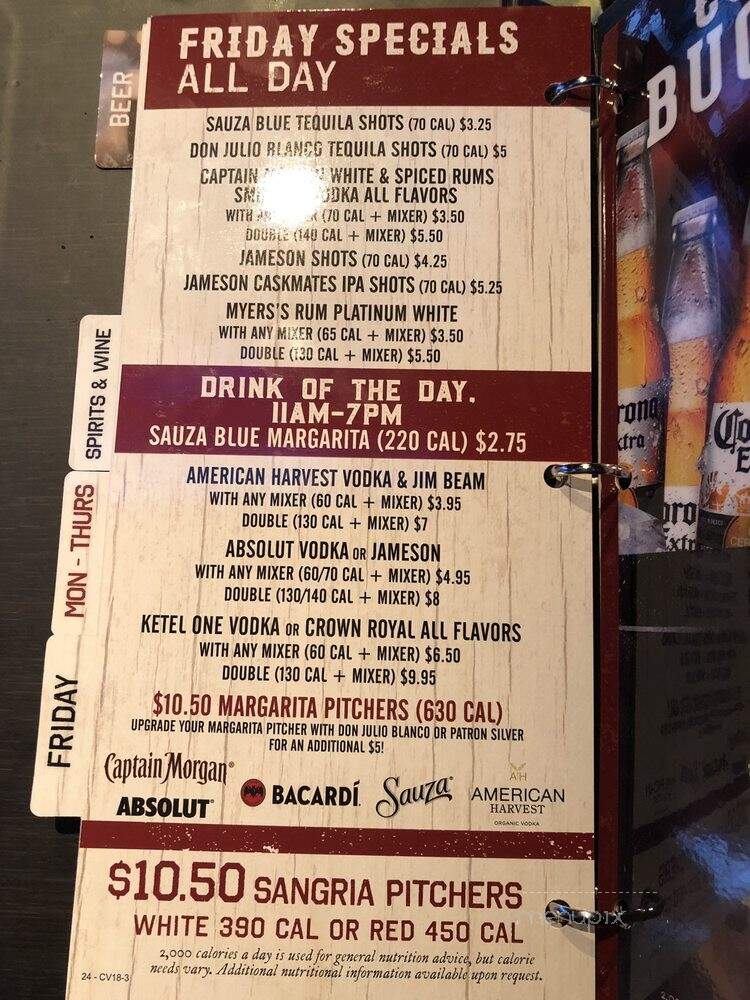 Miller's Ale House - Murfreesboro, TN menu_pic