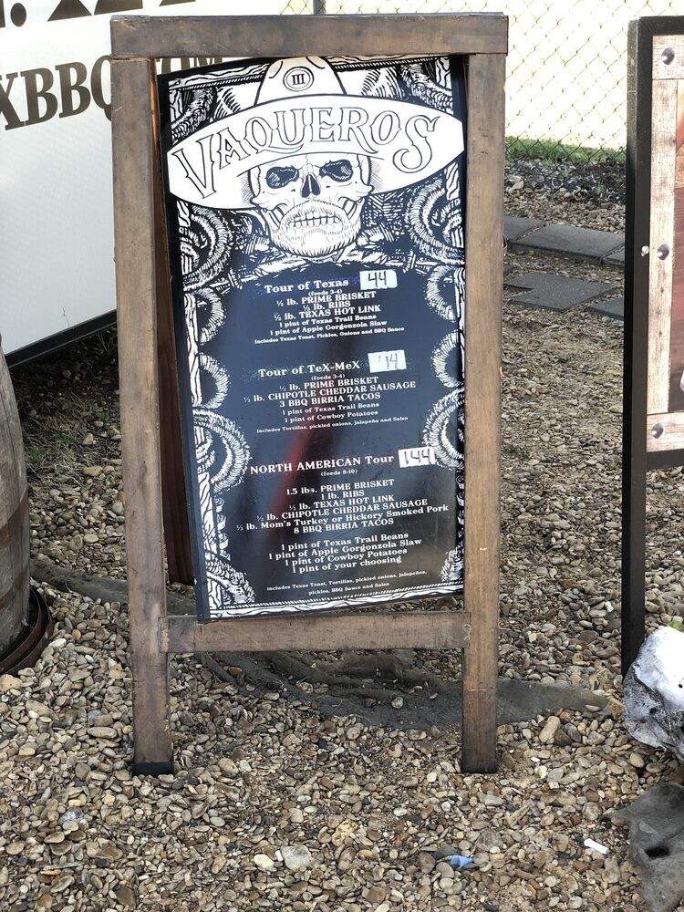 Vaqueros Texas Bar-B-Q - Grapevine, TX menu_pic