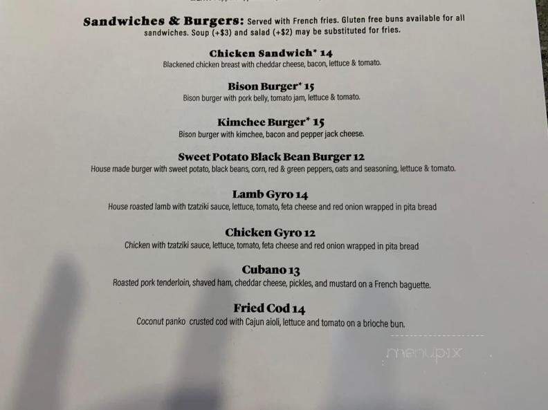 Portage Tap House - Rangeley, ME menu_pic