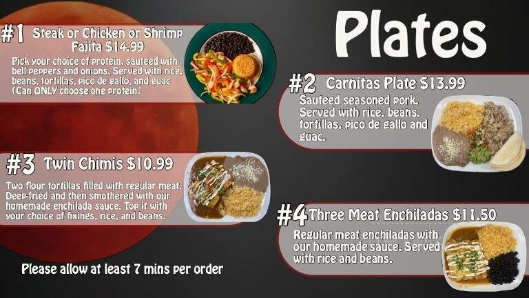 Red Luna Taco Factory - White Bear Lake, MN menu_pic