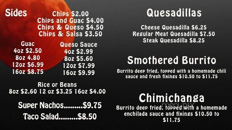 Red Luna Taco Factory - White Bear Lake, MN menu_pic