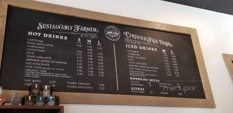 Java Love Coffee Roasting Co. - Suffern, NY menu_pic