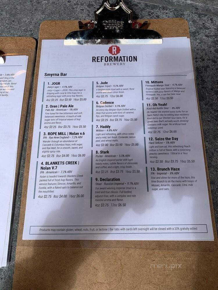 Reformation Brewery - Smyrna, GA