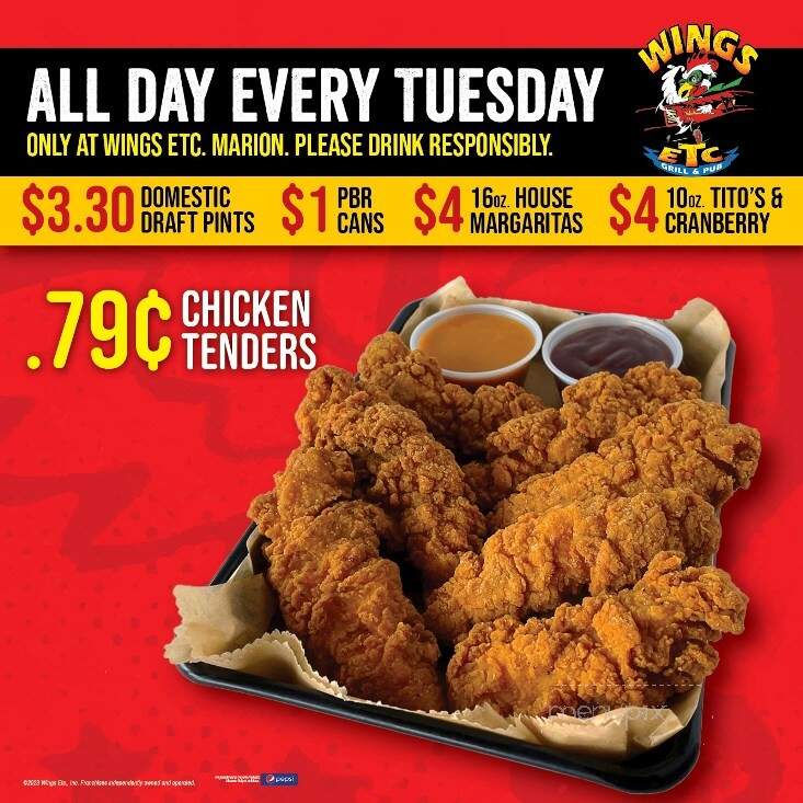 Wings Etc - Marion, IN menu_pic