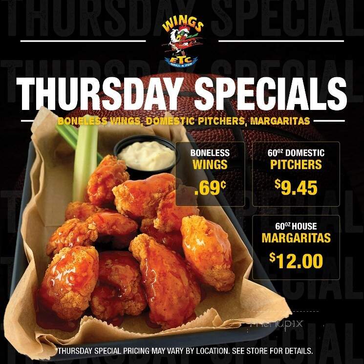 Wings Etc - Marion, IN menu_pic