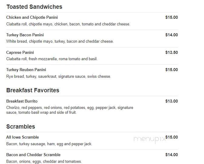 Main Street Cafe & Bakery - Des Moines, IA menu_pic