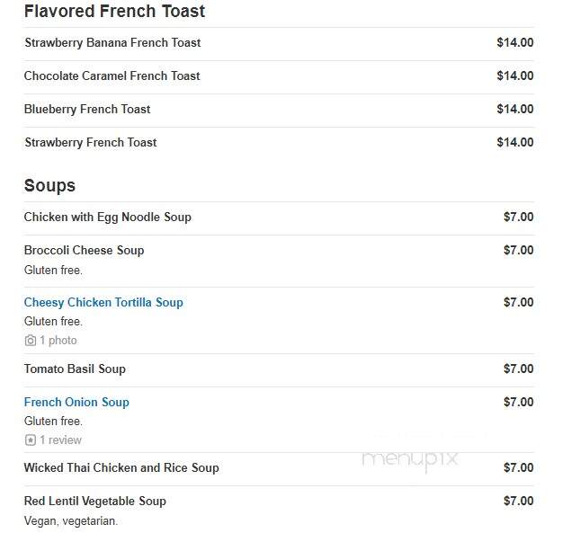 Main Street Cafe & Bakery - Des Moines, IA menu_pic