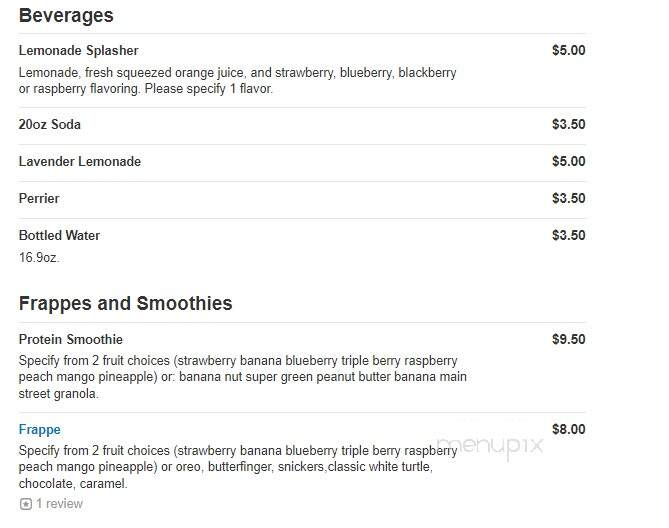 Main Street Cafe & Bakery - Des Moines, IA menu_pic