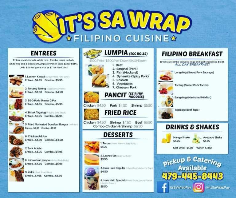 It's Sa Wrap - Fayetteville, AR menu_pic