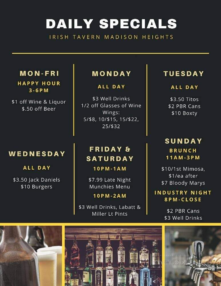 Irish Tavern - Madison Heights, MI