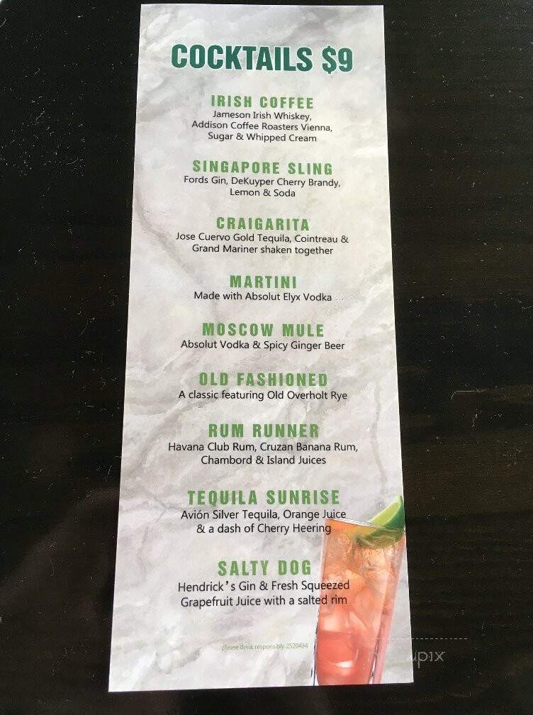 Vitruvian Park Tavern - Addison, TX menu_pic