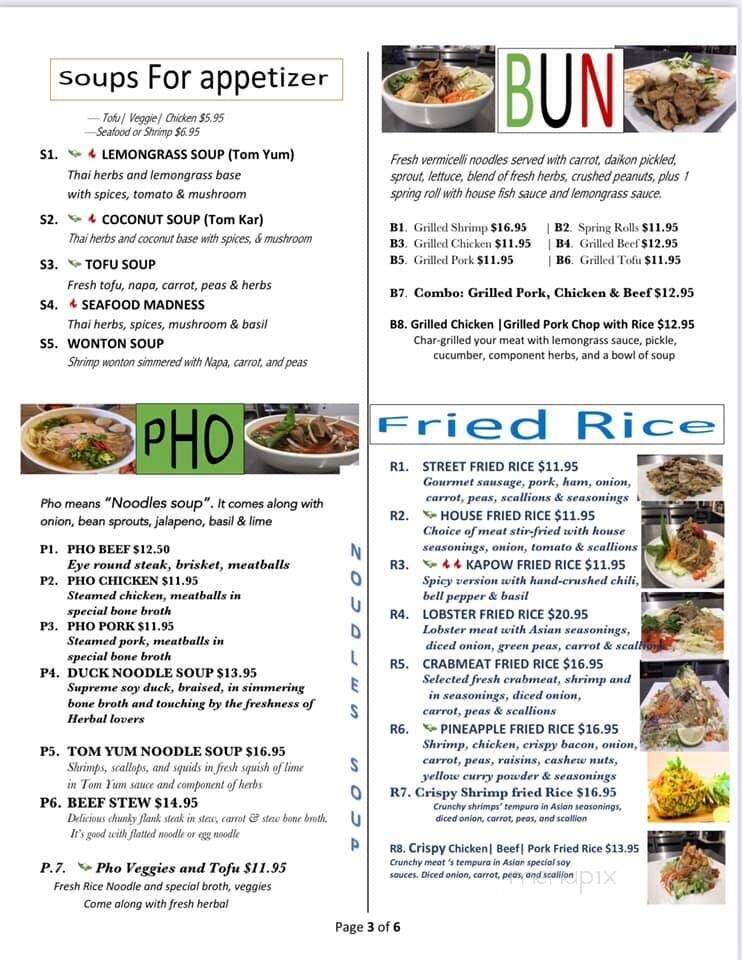 Lang's Asian Fusion - Rogers, AR menu_pic