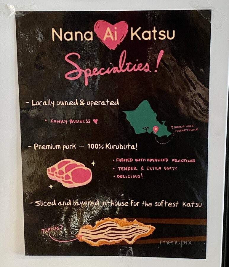 Nana Ai Katsu - Honolulu, HI menu_pic