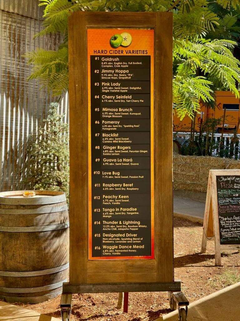 Hidden Star - Camino, CA menu_pic