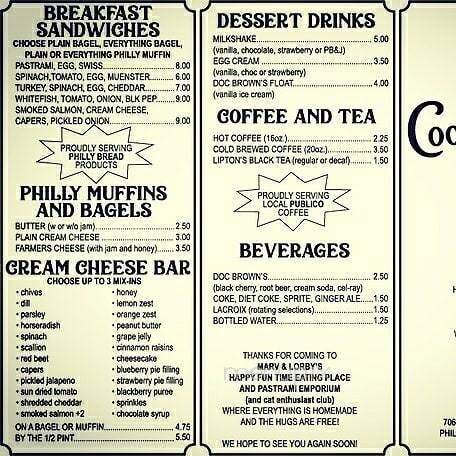 Merzbacher's - Philadelphia, PA menu_pic