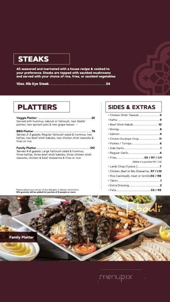 Tabouli by Eddy's - Tecumseh, ON menu_pic