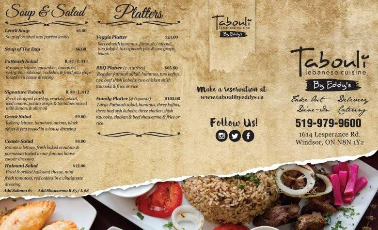 Tabouli by Eddy's - Tecumseh, ON menu_pic