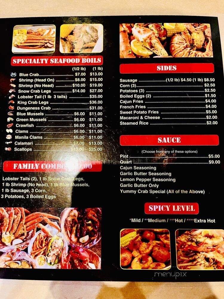 Yummy Crab Juicy Seafood - Winter Garden, FL menu_pic