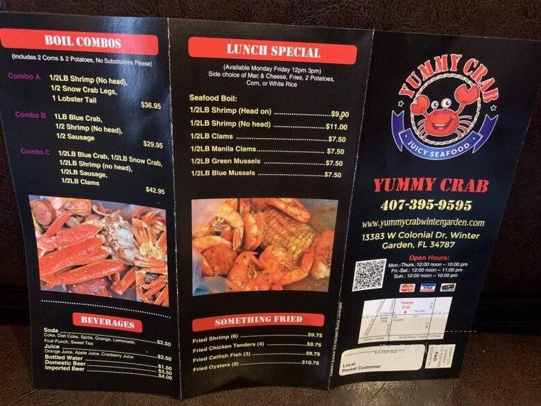 Yummy Crab Juicy Seafood - Winter Garden, FL menu_pic