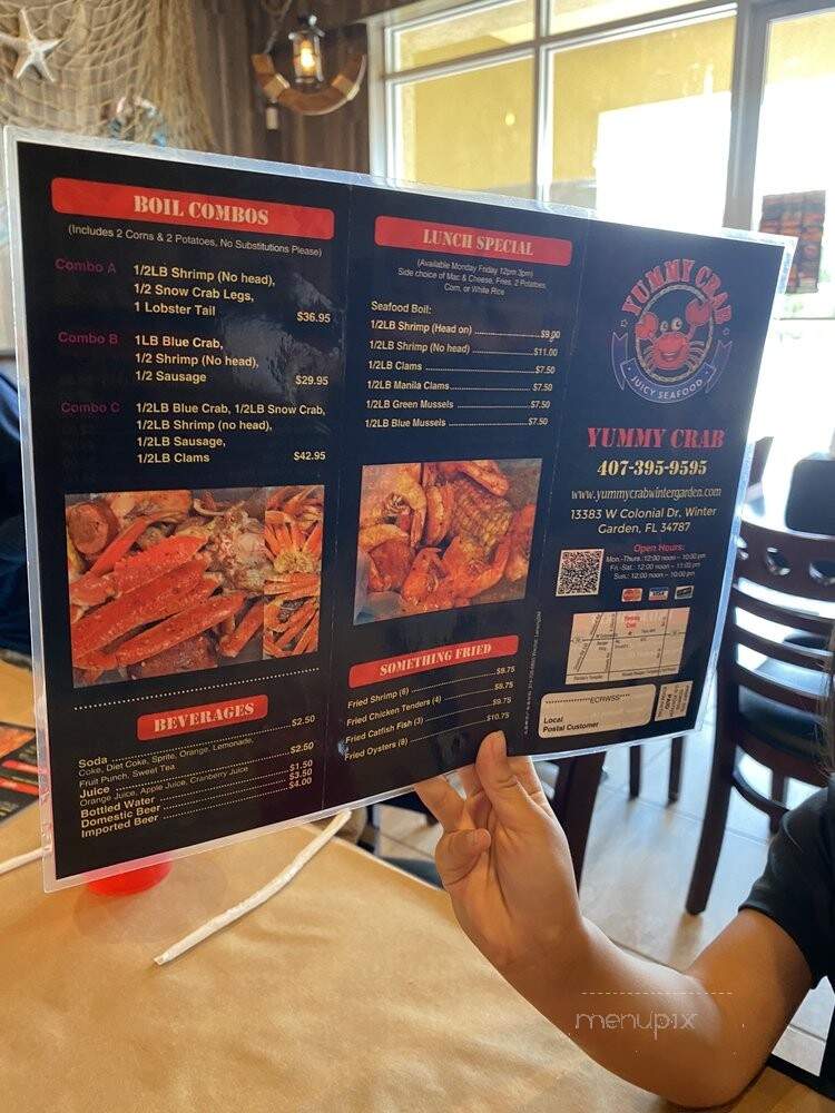 Yummy Crab Juicy Seafood - Winter Garden, FL menu_pic