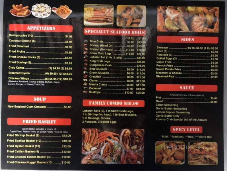 Yummy Crab Juicy Seafood - Winter Garden, FL menu_pic