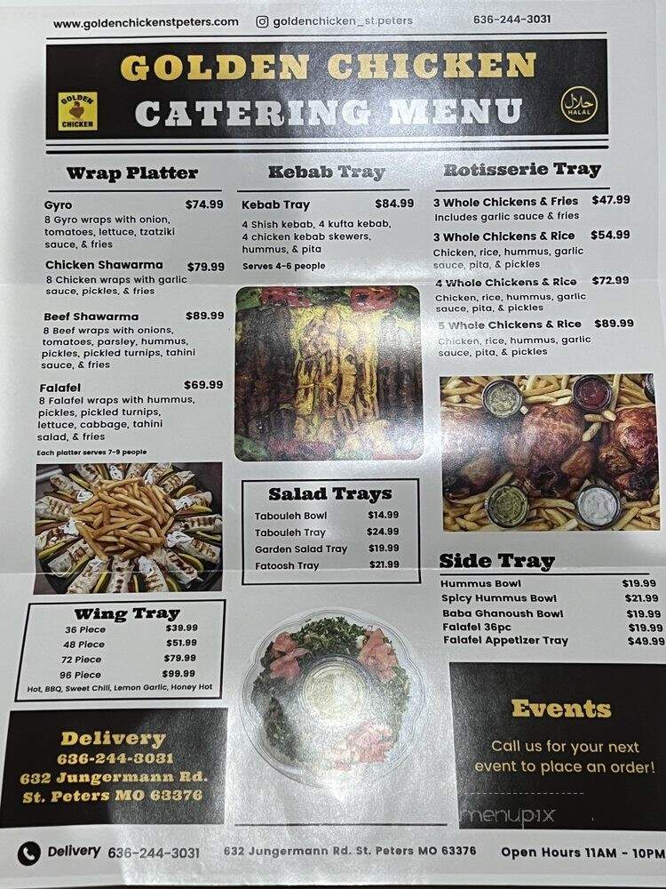 Golden Chicken - St Peters, MO menu_pic