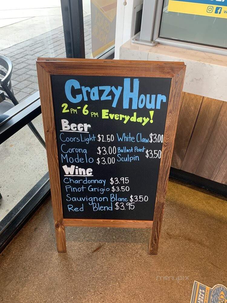 Crazy Fish Grill - Seal Beach, CA menu_pic