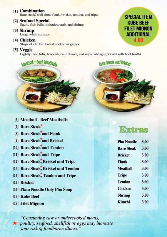 Pho 92 DIA - Denver, CO menu_pic