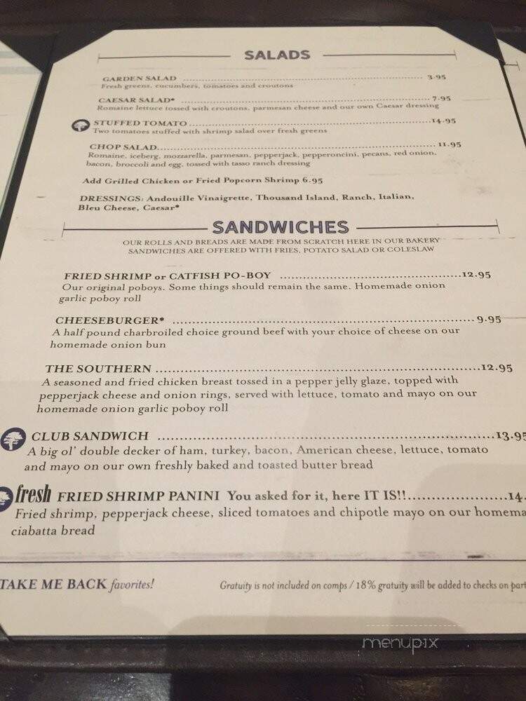 Cafe Delphine - Charenton, LA menu_pic