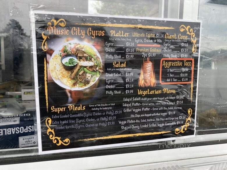 Music City Gyros - Springhill, TN menu_pic