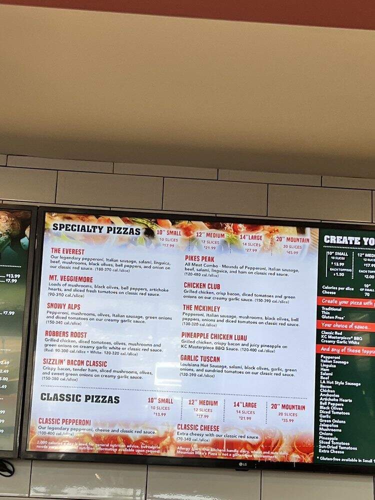Mountain Mike's Pizza - Upland, CA menu_pic