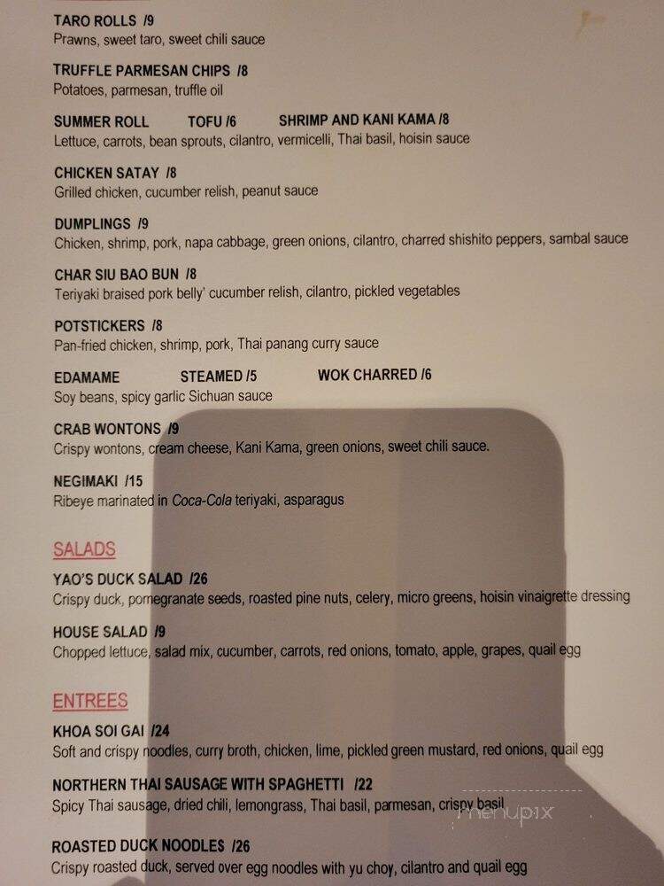Yao - Dunwoody, GA menu_pic