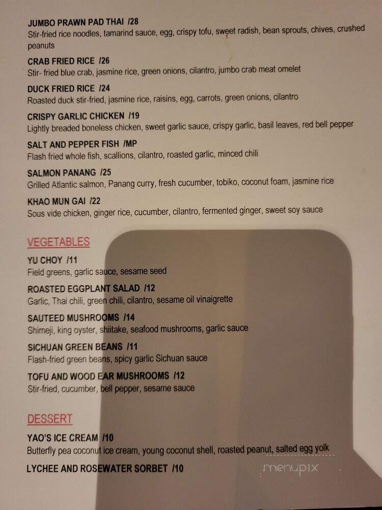 Yao - Dunwoody, GA menu_pic