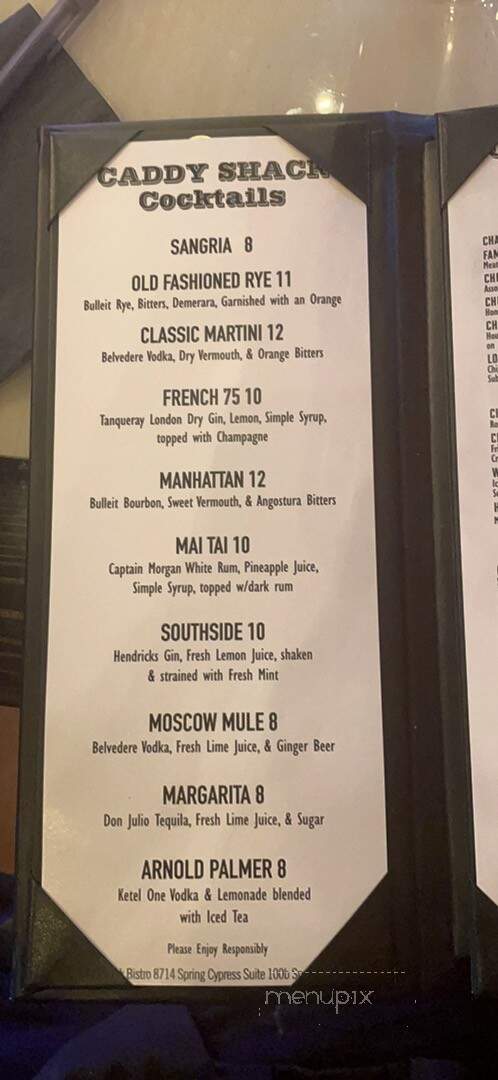 Caddy Shack - Spring, TX menu_pic