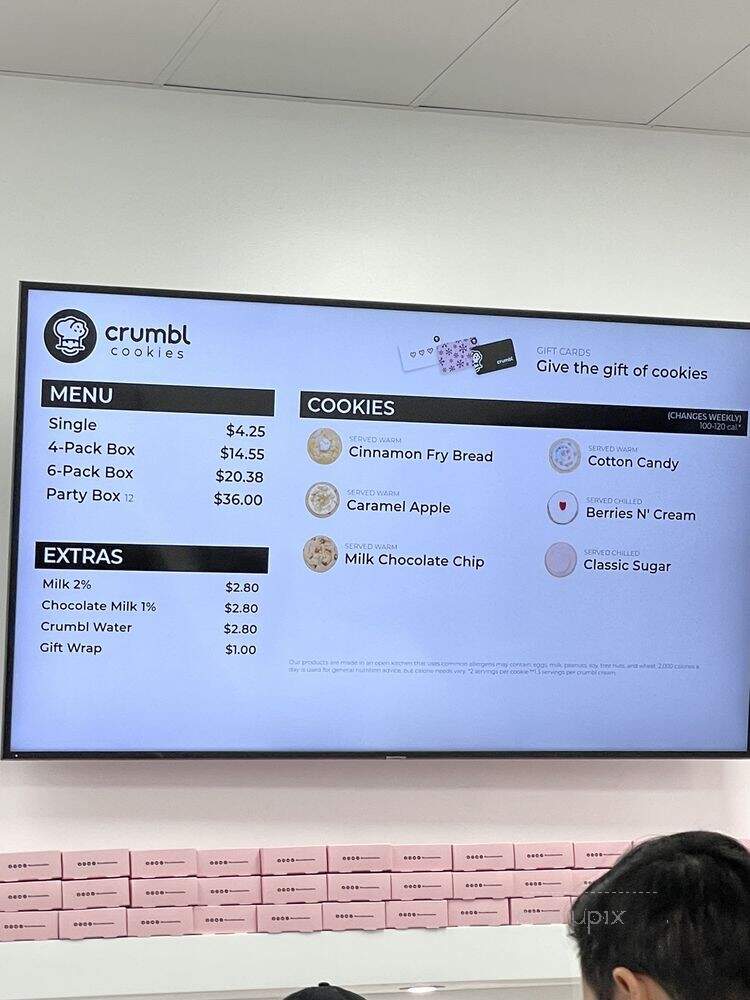 Crumbl Cookies - Orange, CA menu_pic