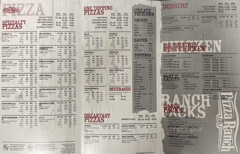 Pizza Ranch - Hendersonville, TN menu_pic