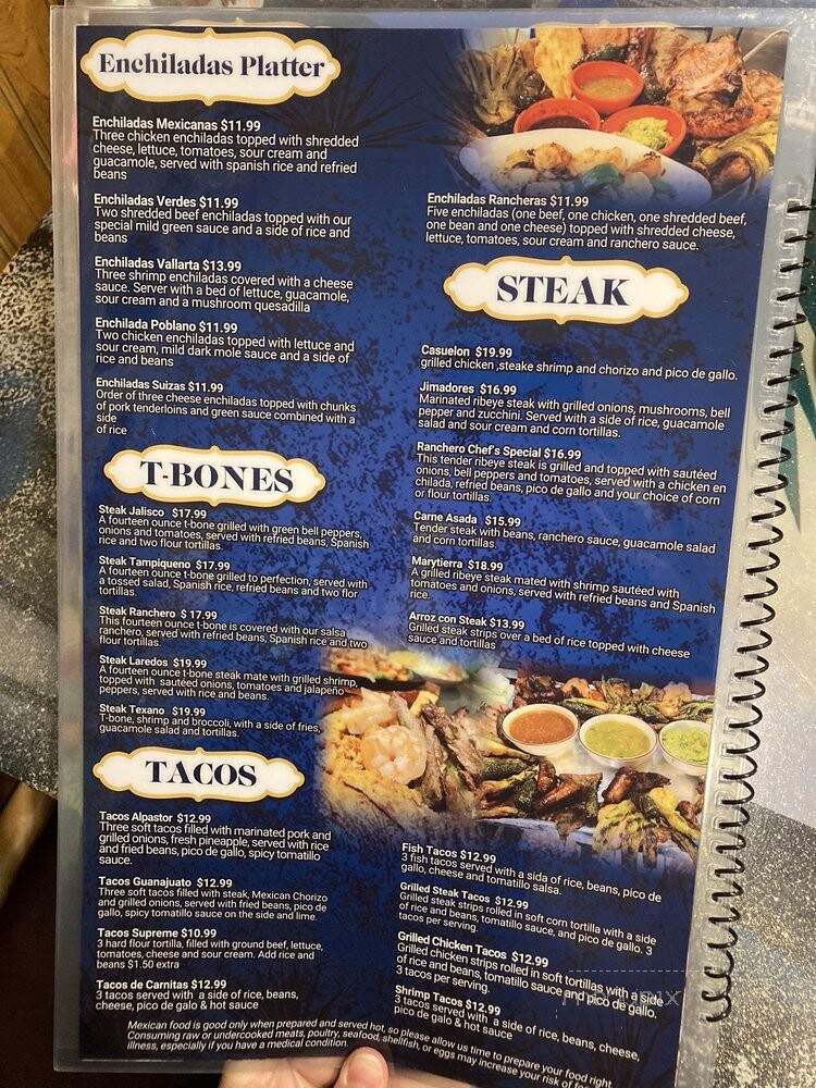 Blue TeQuila - Sergeant Bluff, IA menu_pic