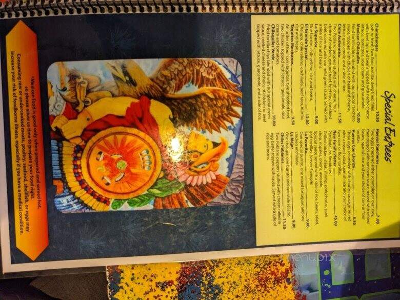Blue TeQuila - Sergeant Bluff, IA menu_pic