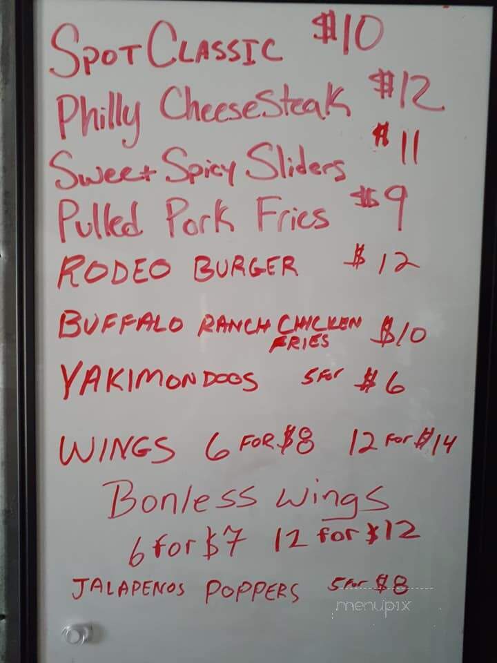 The Spot Bar & Restaurant - Killeen, TX menu_pic