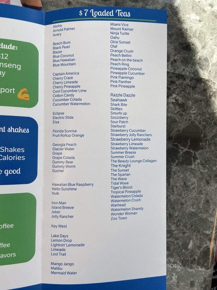 Your Way Nutrition - Lacey, WA menu_pic
